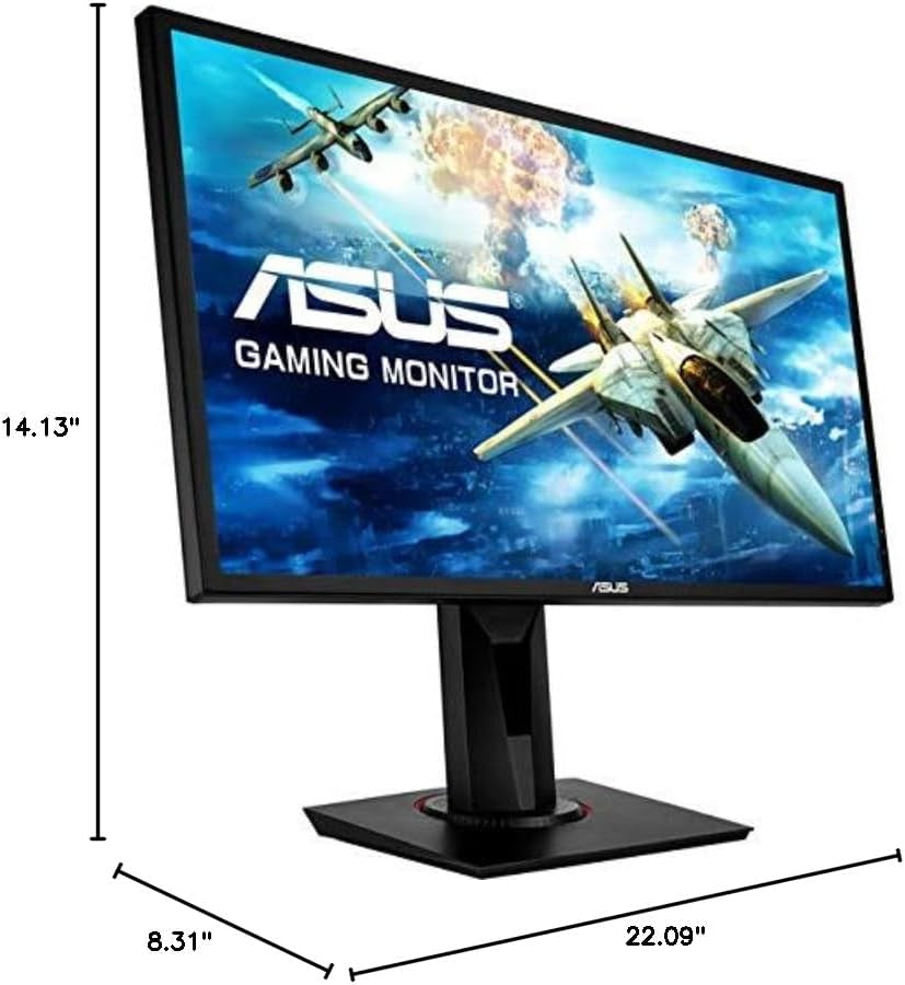 VG248QG 24" G-SYNC Gaming Monitor 165Hz 1080P 0.5Ms Eye Care with DP HDMI Dvi,Black