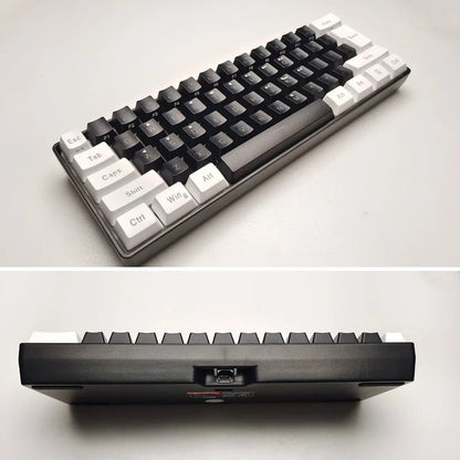 Gaming Keyboard, Quiet Wired Computer Keyboard USB Wired 61-Key Gaming Keypad Ergonomic Streamlined Design Keyboard