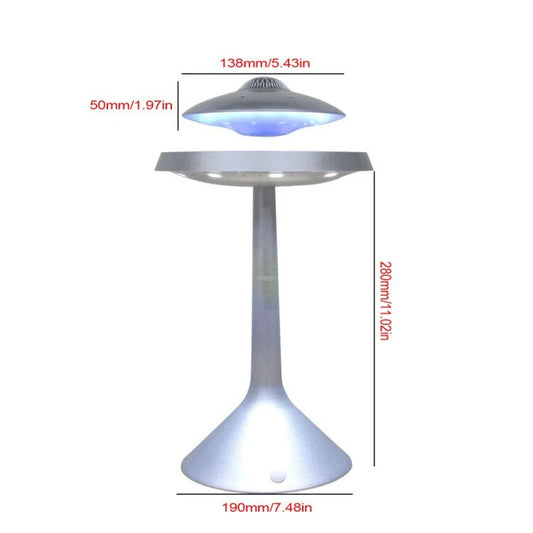 UFO Magnetic Levitation Floating Light LED Table Lamp Wired Bluetooth Speaker